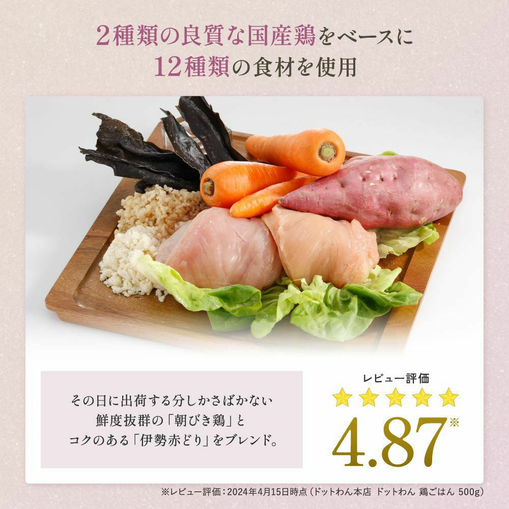 ドットわん 鶏ごはん 500g