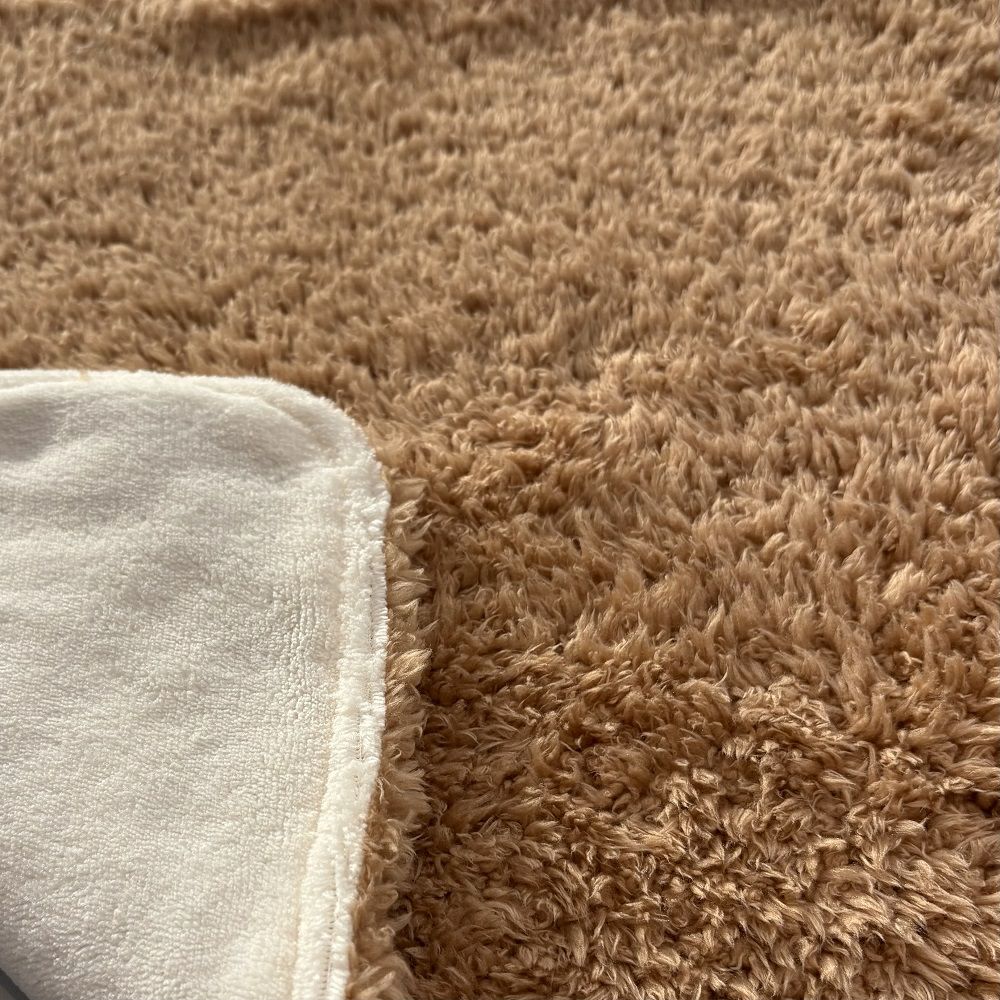  P2 ブランケット プードルボア ブラウン