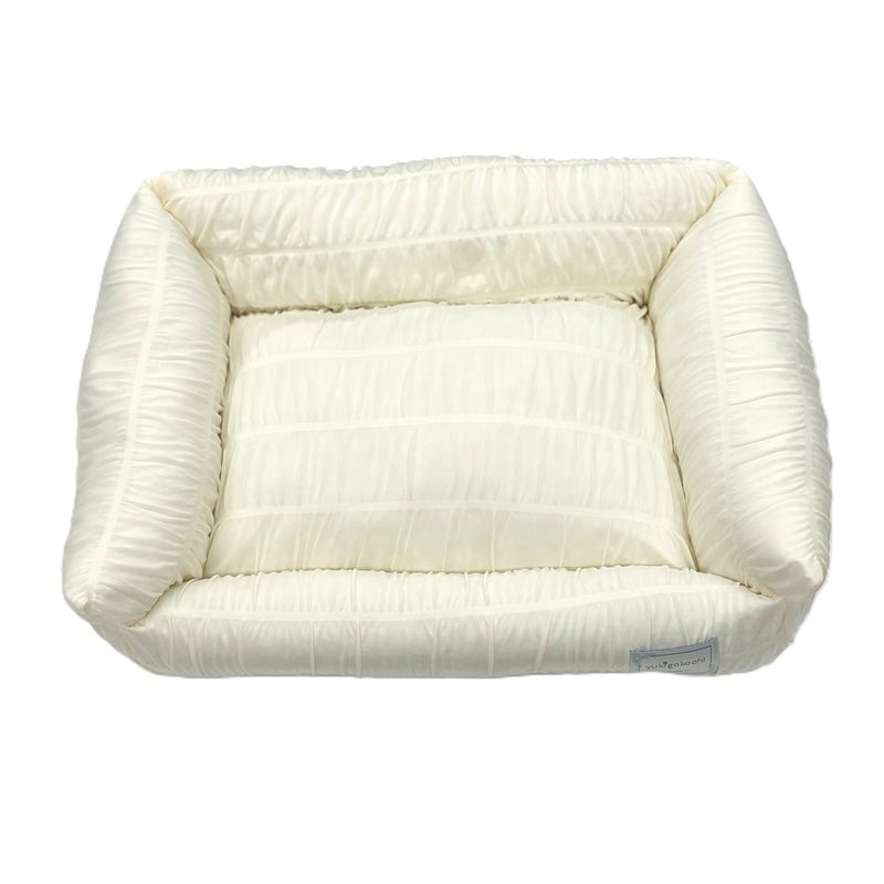 小泉ライフテックス ゆきごこちスクエアベッド Sサイズ アイボリー