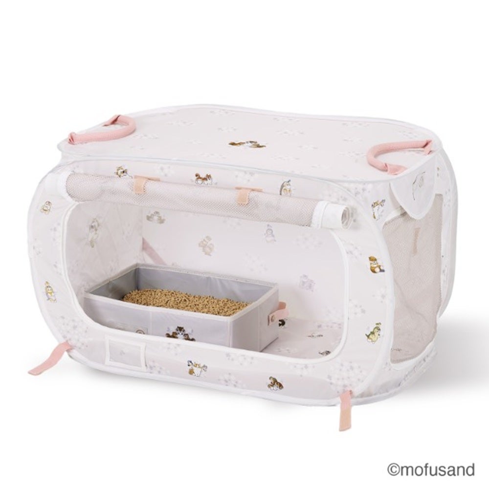 猫壱 【mofusand】ポータブルケージとトイレのセット